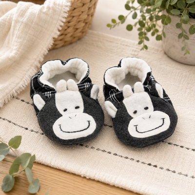 Cow Baby Booties