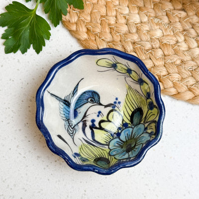 Hummingbird Ceramic Salt and Spices Pinch Bowl 2