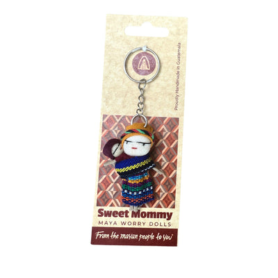 Mommy & Me Guatemalan Worry Doll Keychain