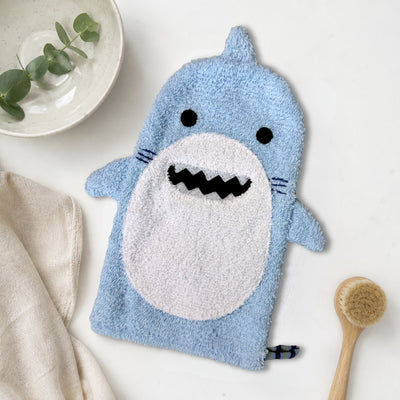 Baby Washcloth Bath Mitt – Finley the Shark