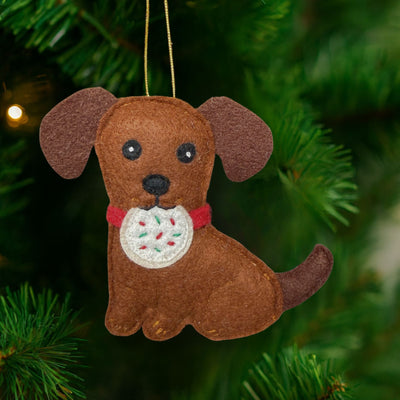 Stole Santa's Cookie Dachshund Ornament