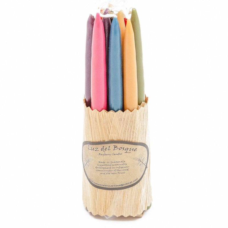Set of 10 Hand-Dipped Myrtle Wax Candles