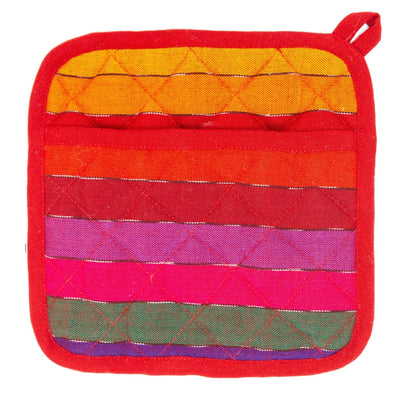 Rainbow Pocket Fair Trade Pot Holder