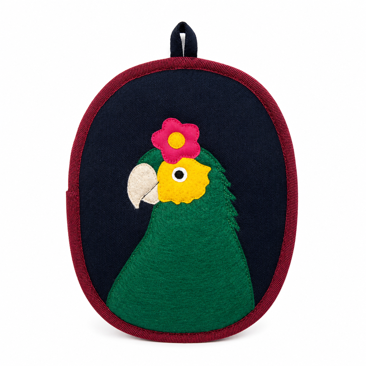 Bonito the Parrot Potholder