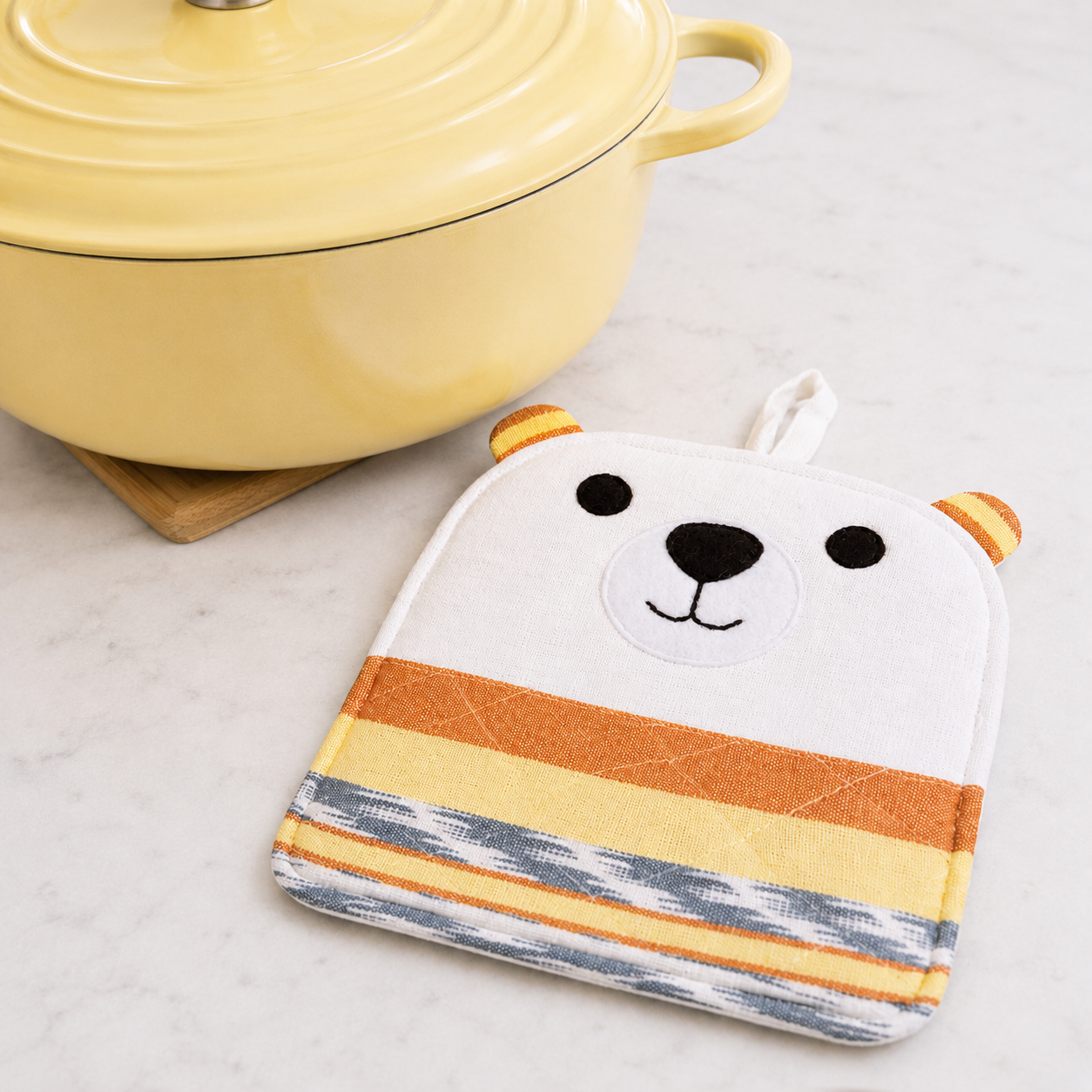 Polar Bear Pot Holder or Trivet