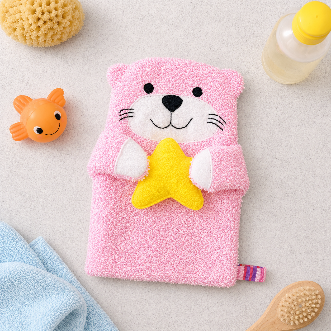 Baby Washcloth Bath Mitt – Rosie the Sea Otter