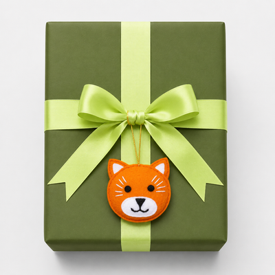 Mini Fox Felt Ornament