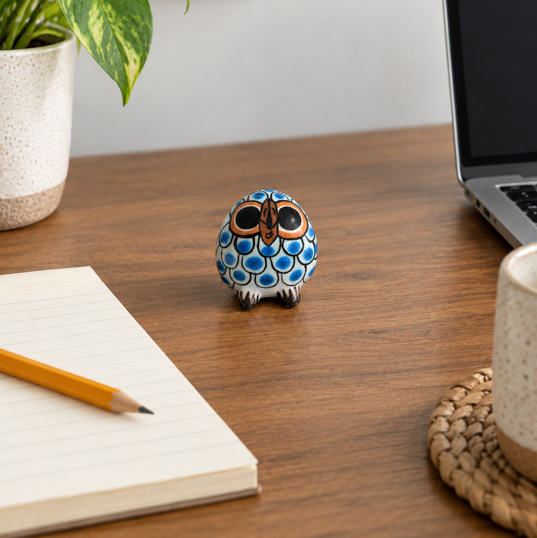 Ollie the Owl – Ceramic Desktop Buddy