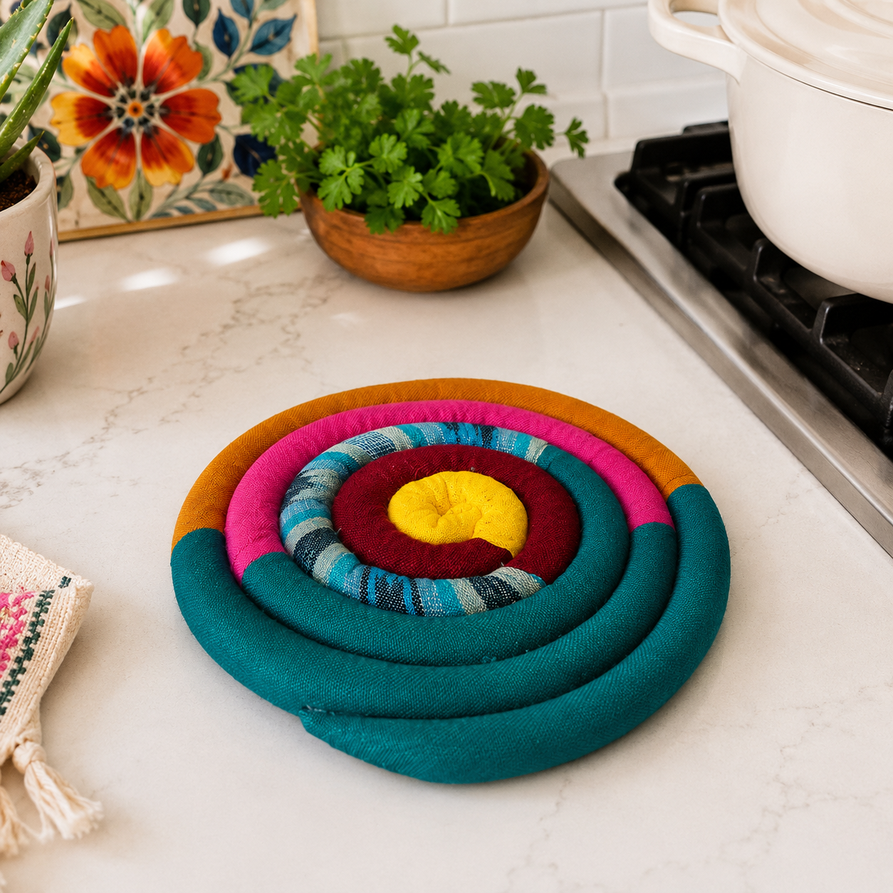 Bloom Spiral Trivet - Large