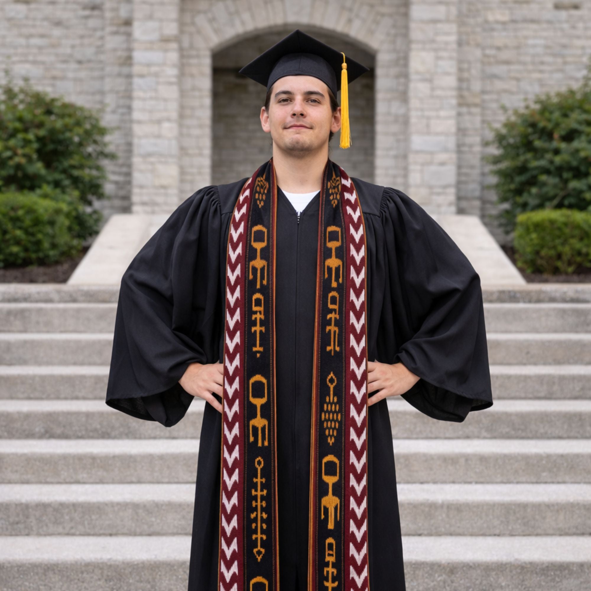 Guatemalan Woven Stole Ember