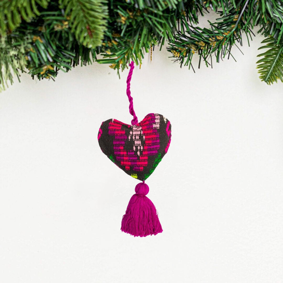 Wire and Crystal Tree Ornament - Fair Trade Guatemalan Christmas Items