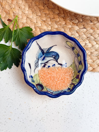 Hummingbird Ceramic Salt and Spices Pinch Bowl