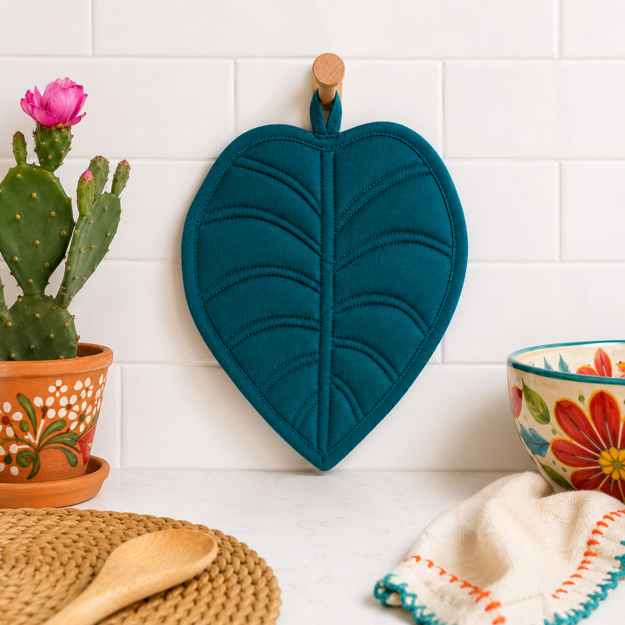 Jade Garden Leaf Potholder