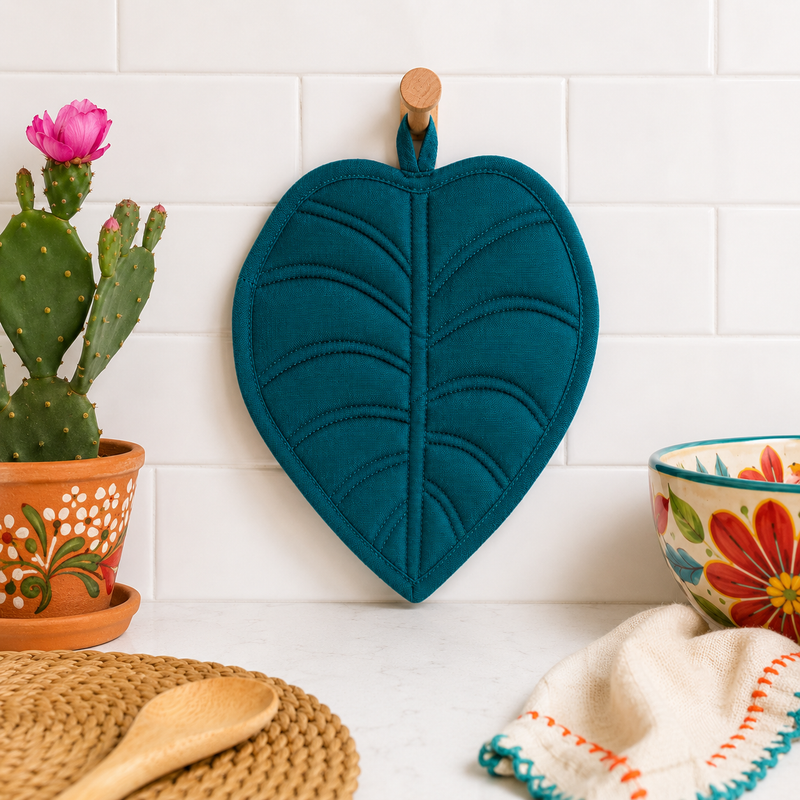 Jade Garden Leaf Potholder