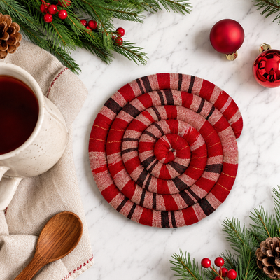 Large Spiral Spiced Trivet