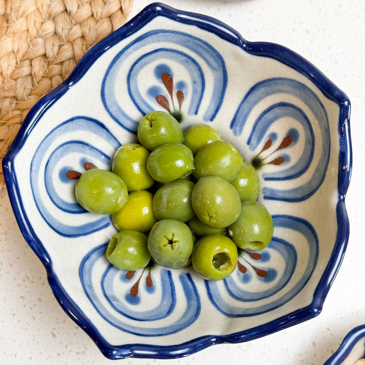 Guatemalan Hand-Painted Ceramic Lotus Bowl