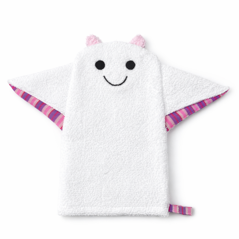 Baby Washcloth Bath Mitt – Nana the Manta Ray