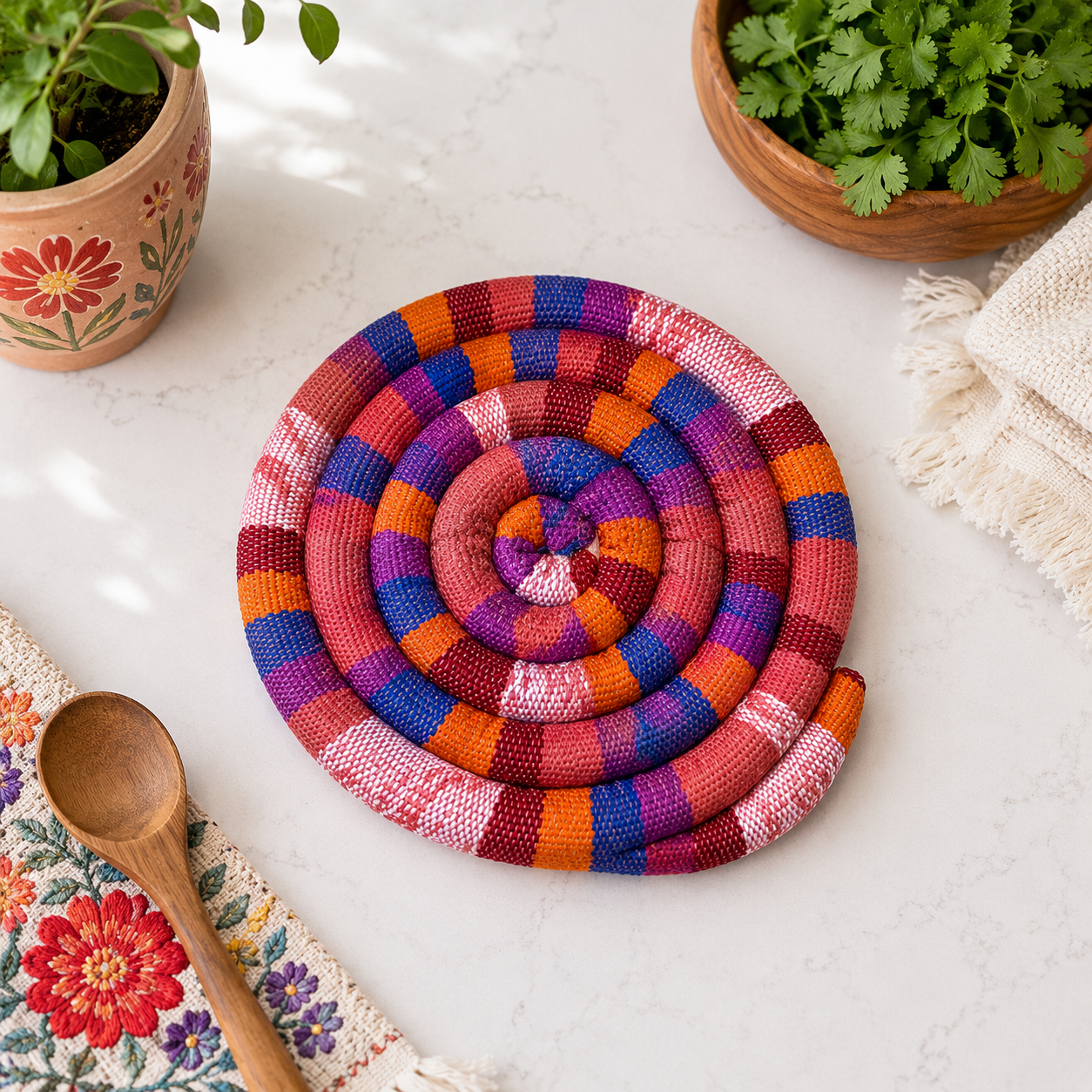Medium Spiral Spiced Trivet