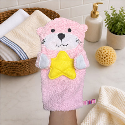 Baby Washcloth Bath Mitt – Rosie the Sea Otter