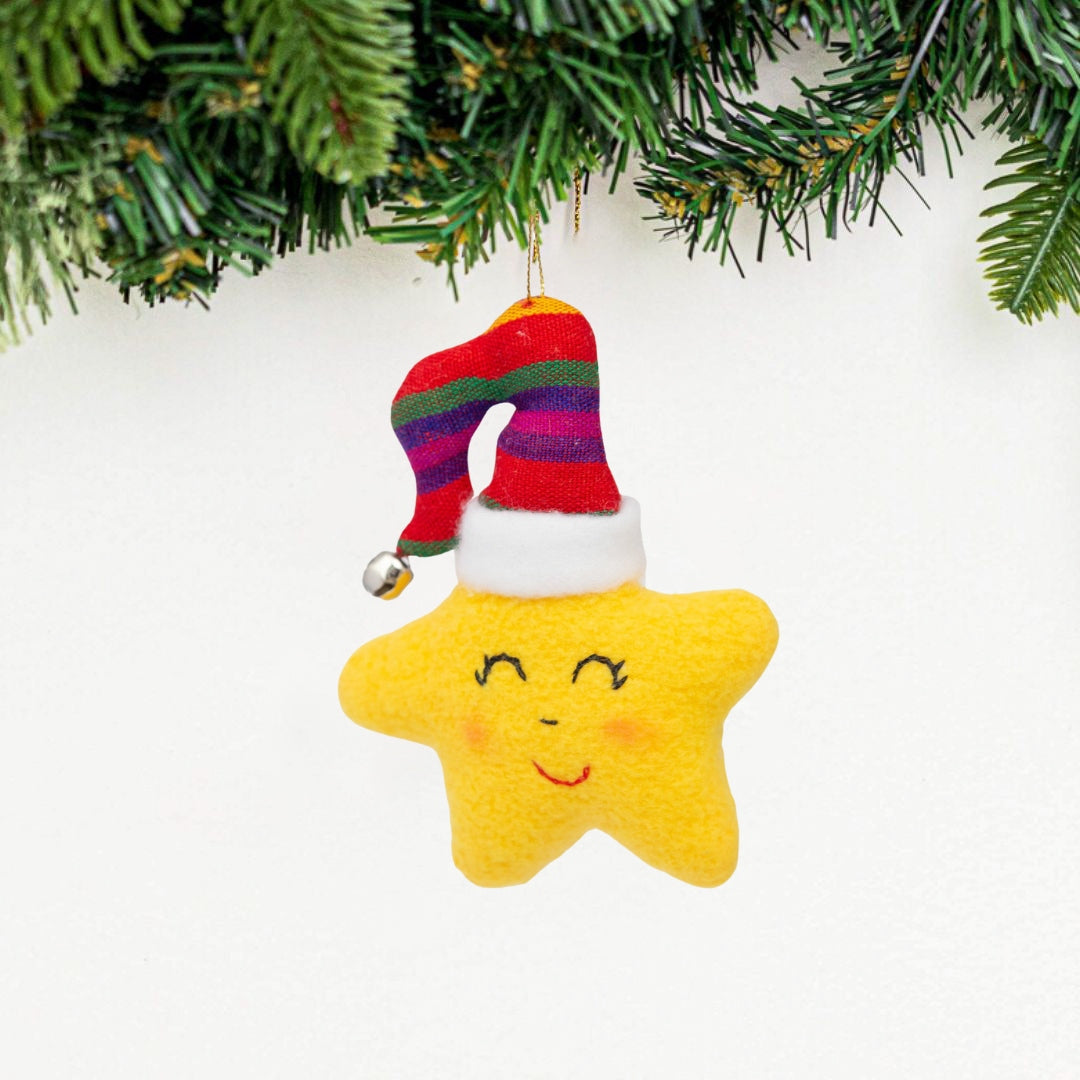 DIY Stuffed Felt Star Ornament