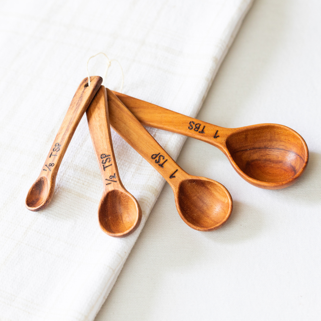 Ribbed Molded Bamboo® Measuring Spoons