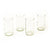 Reclaimed Clear Glass Tall Tumblers – Set of 4