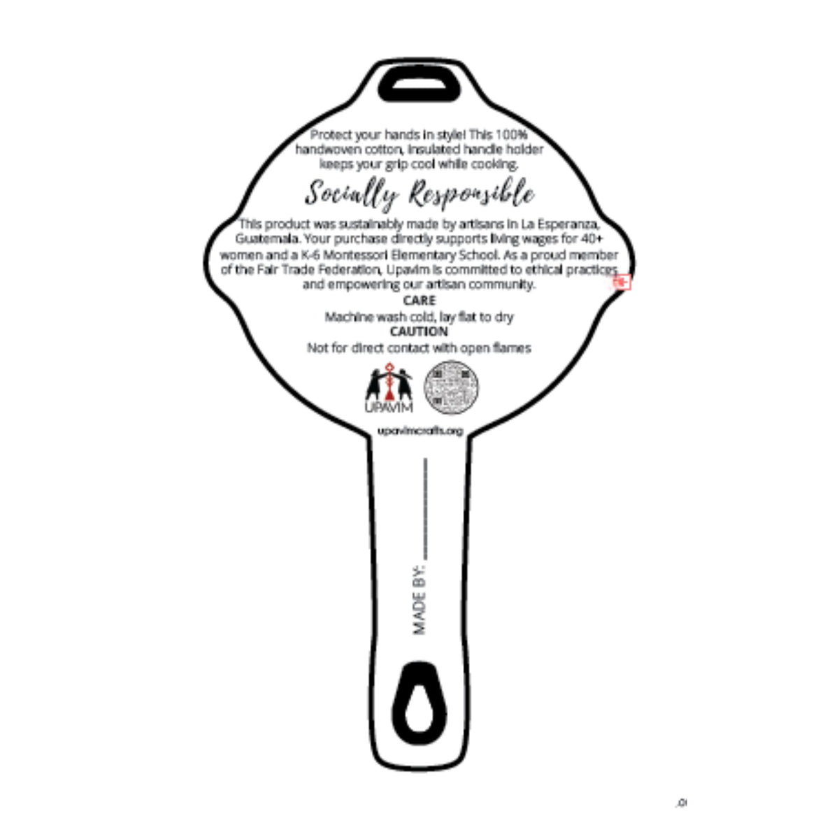 Snowman Skillet Handle Holder