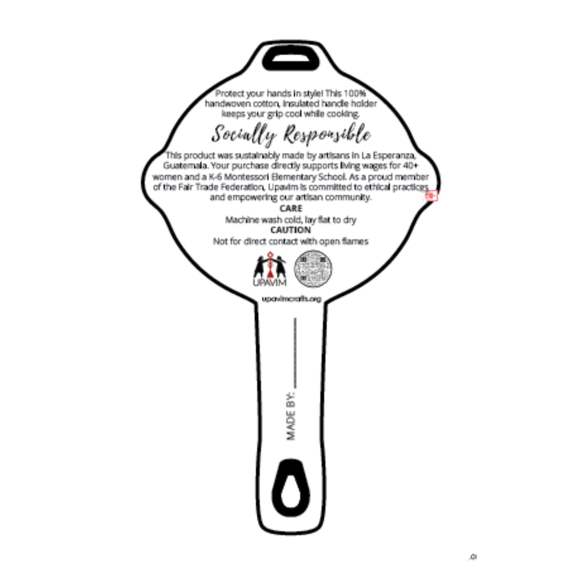 Snowman Skillet Handle Holder