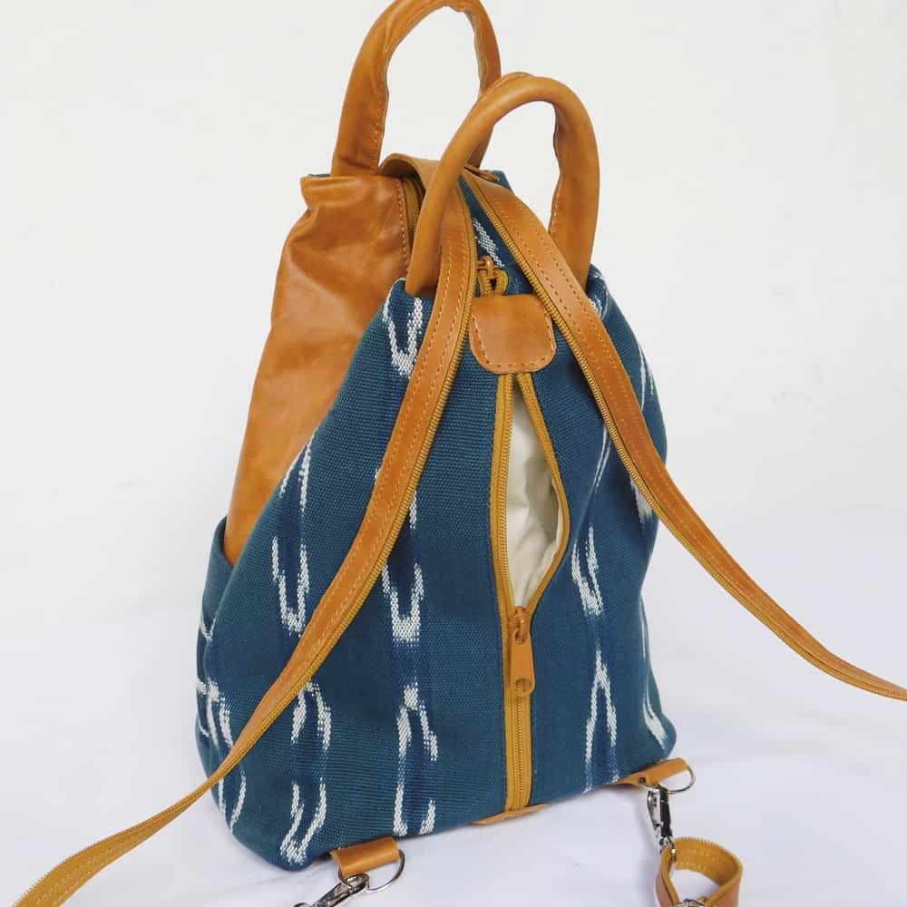 Kyra 3-in-1 Ikat Bag with Leather Accents