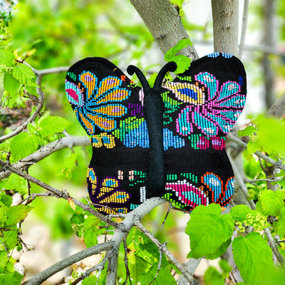 Brocade Butterfly Pot Holder