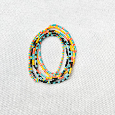 Confetti Seed Bead Bracelets - Set of 6