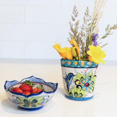 Guatemalan Stoneware Berry Bowl