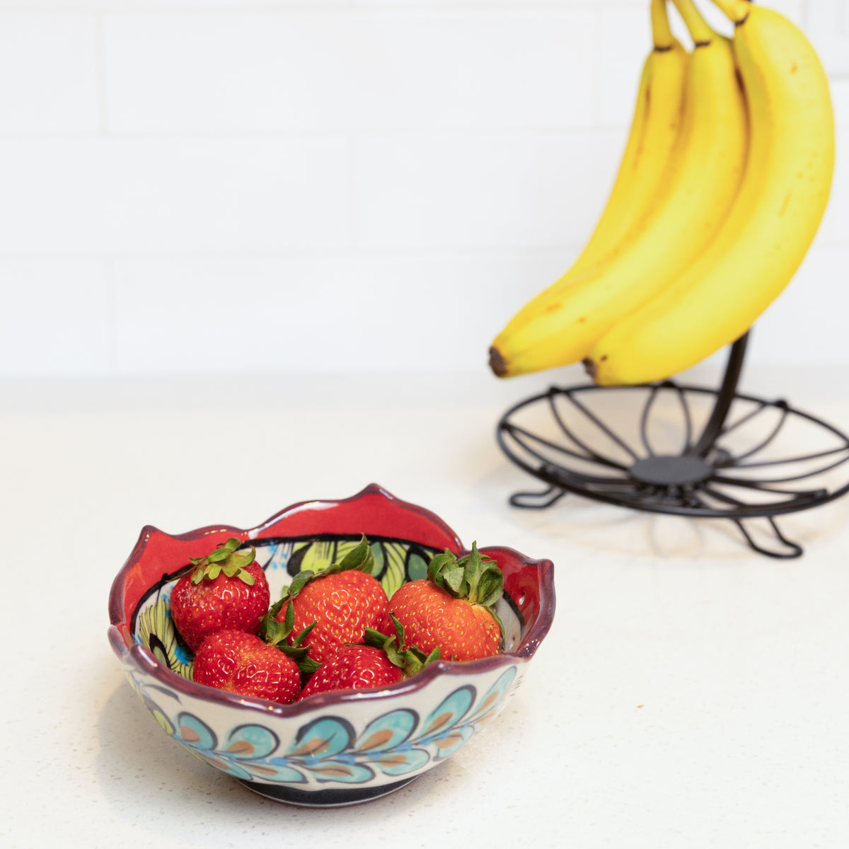 Guatemalan Stoneware Berry Bowl