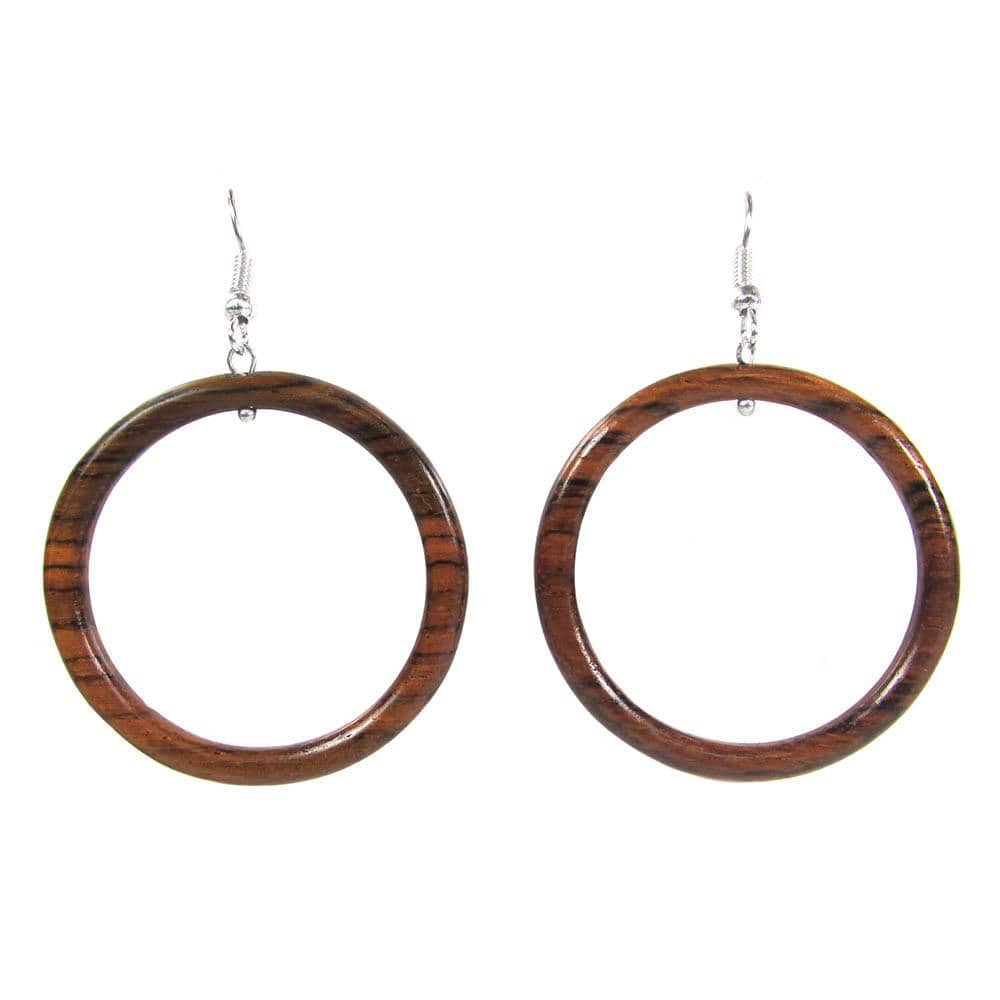 Wood Hoop Earrings | Guatemalan Jewelry | UPAVIM Crafts
